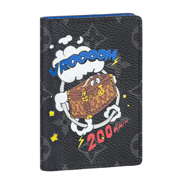 Louis Vuitton Holidays Monogram Eclipse Black Vroom 200k Pocket Organizer Wallet - Picture 1 of 11